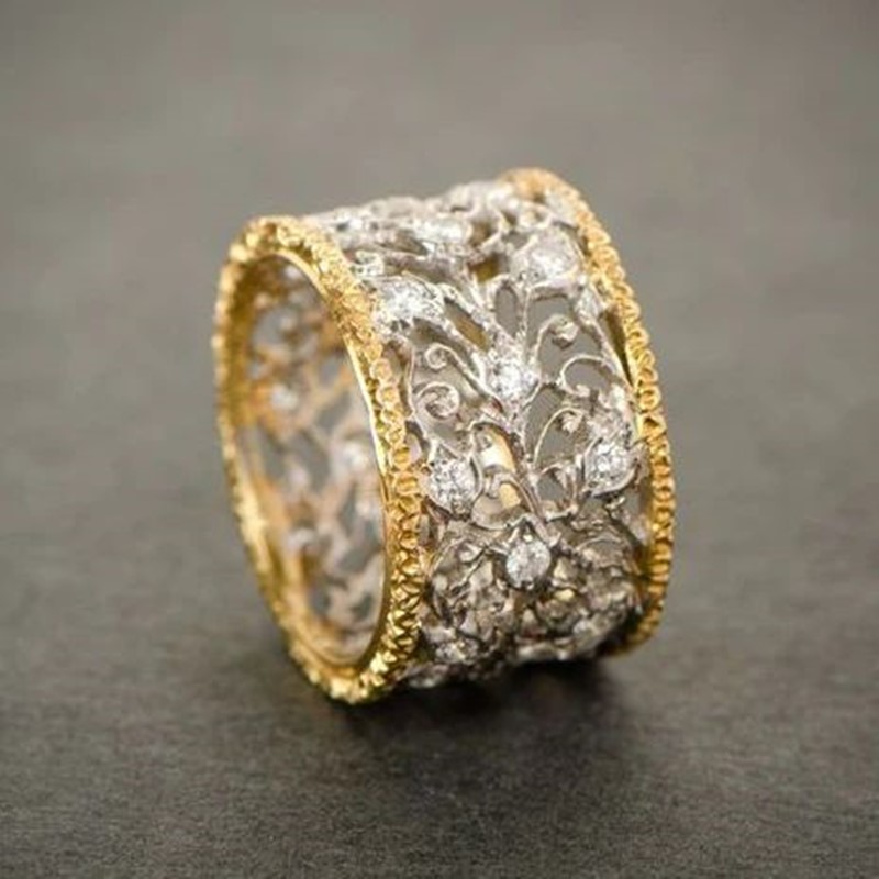 Statement Cocktail Ring - ORZTOON Fashion Korean Personal Gold and