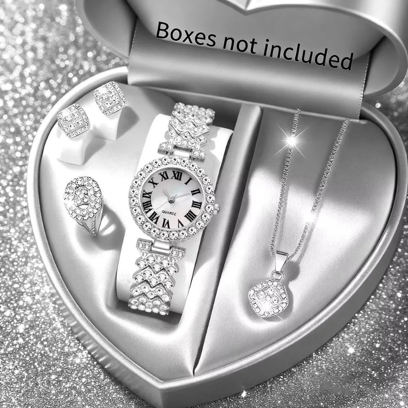 5PCS Luxury Rhinestone Women's - огляд і ціна Jewelry Watches Luxury
