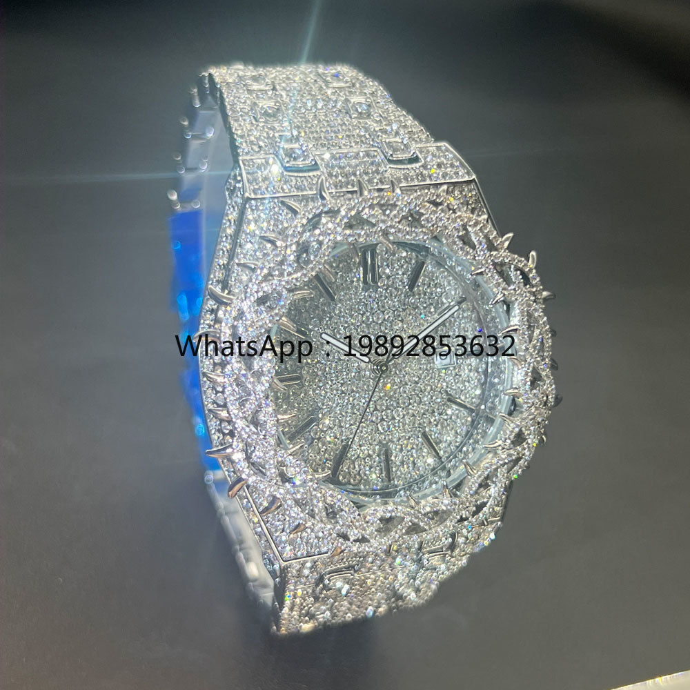 MISSFOX Hot Fashion Full Diamo - огляд і ціна Jewelry Watches For Men