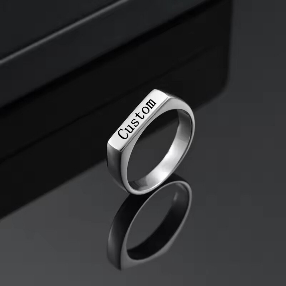 Customized Engrave Name Photo  - огляд і ціна Statement Cocktail Ring