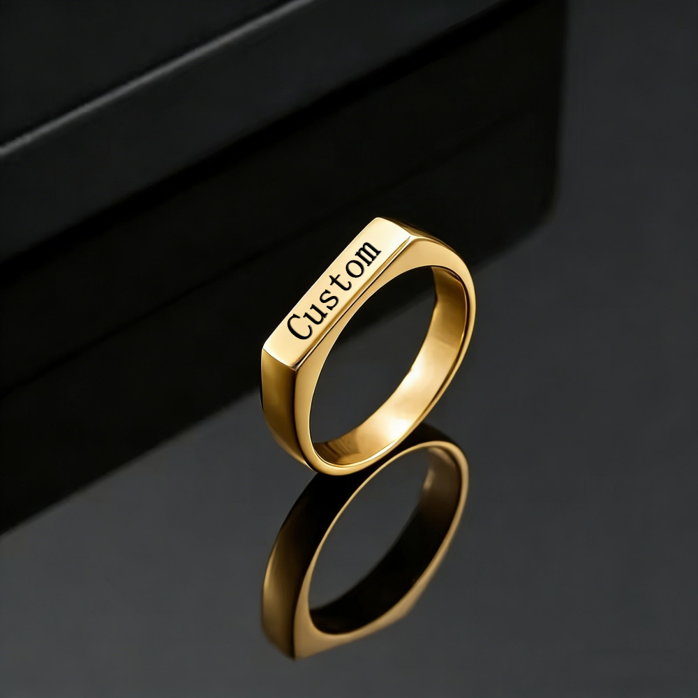 Customized Engrave Name Photo  - огляд і ціна Statement Cocktail Ring