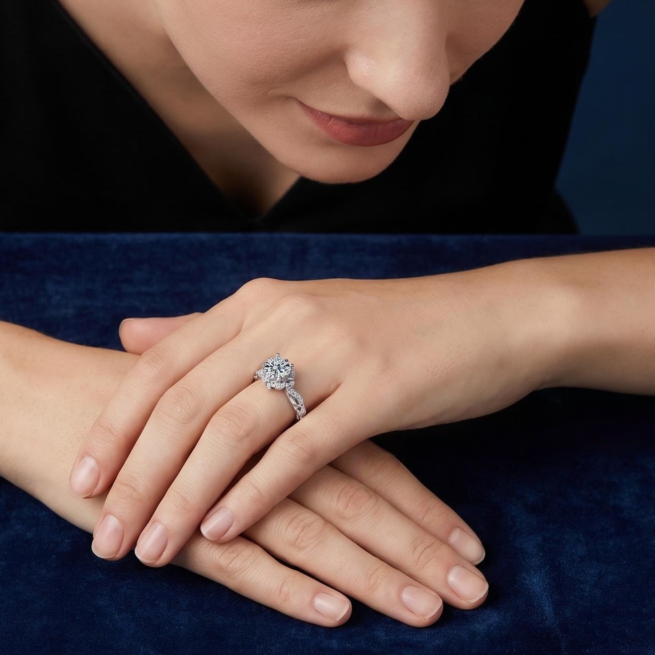 925 Sterling Silver Ring High  - огляд і ціна Statement Cocktail Ring