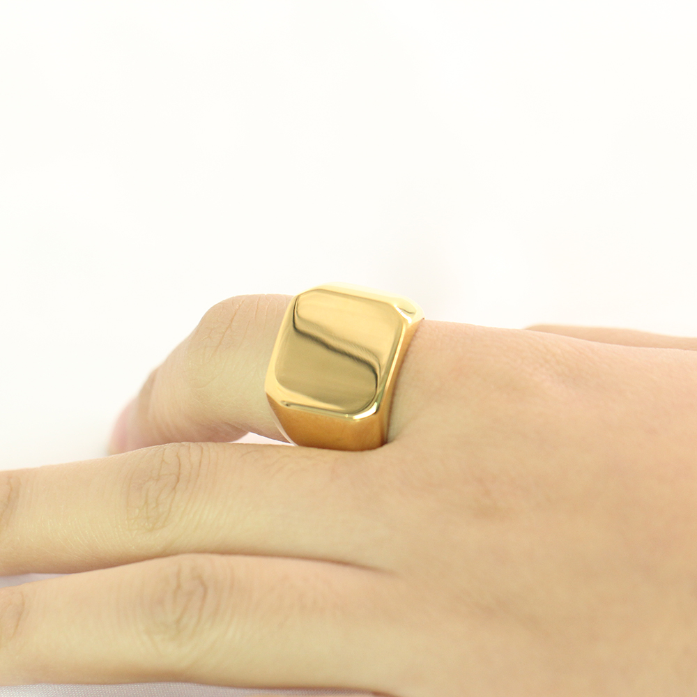 Free Engrave New Silver/Gold/B - огляд і ціна Titanium Steel Ring
