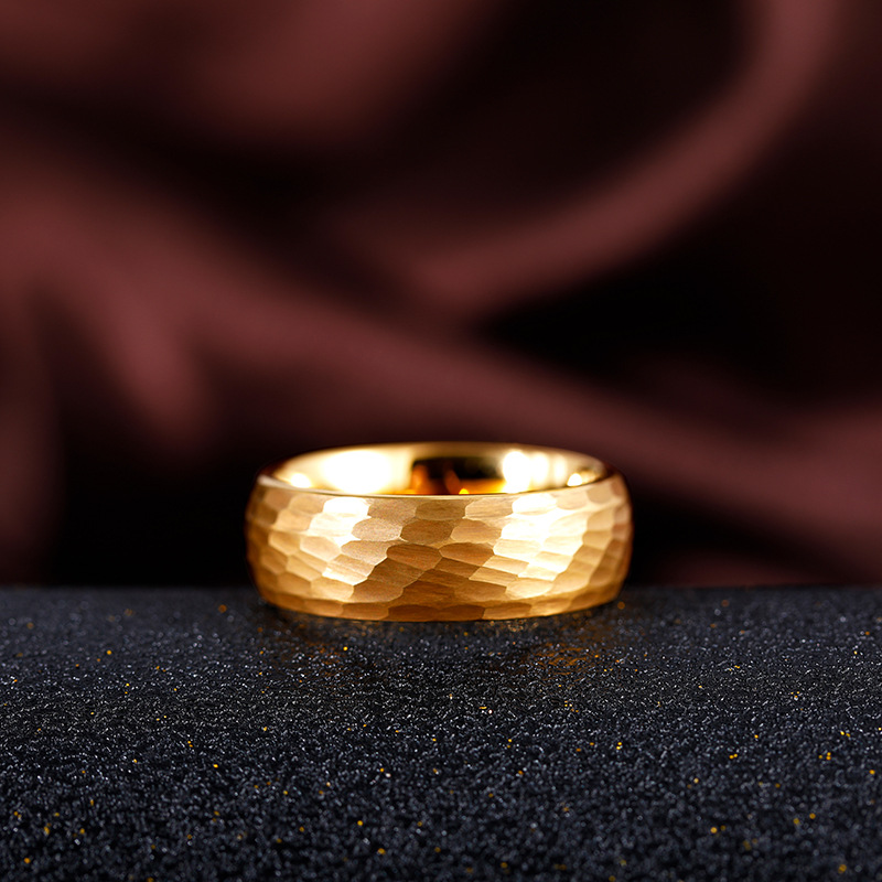 Hammered Multi-faceted Titaniu - огляд і ціна Titanium Steel Ring