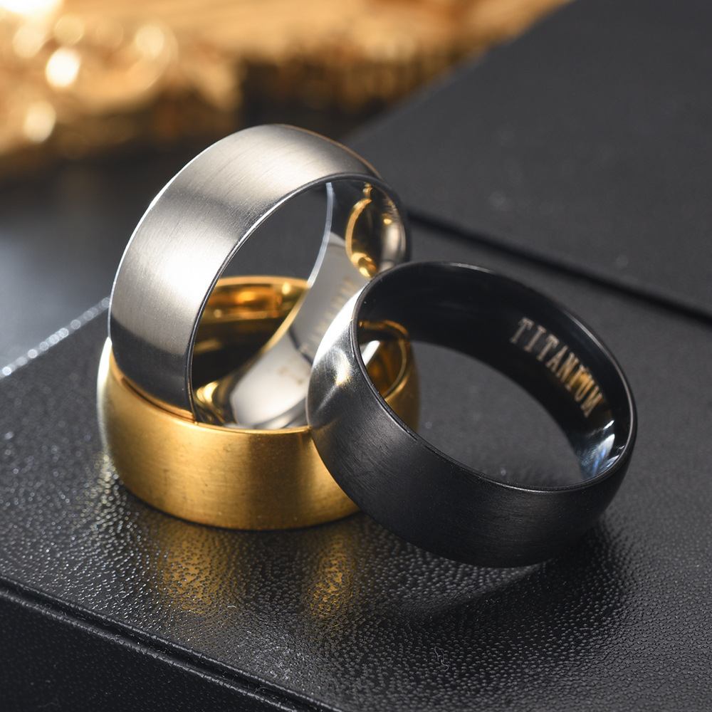 Classic 8mm Black Matte Titani - огляд і ціна Titanium Steel Ring
