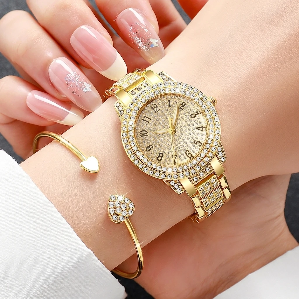 6PCS Fashion Rhinestone Women  - огляд і ціна Jewelry Watches Luxury