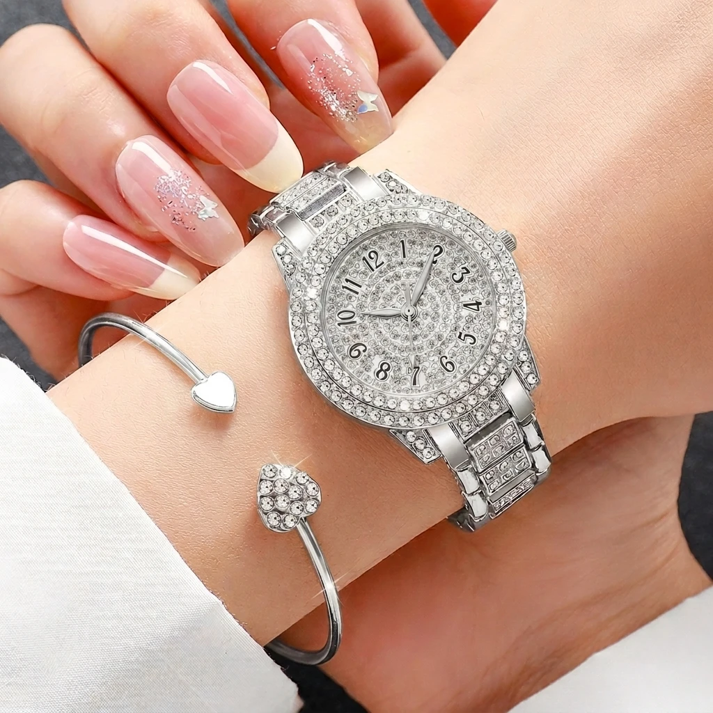 6PCS Fashion Rhinestone Women  - огляд і ціна Jewelry Watches Luxury