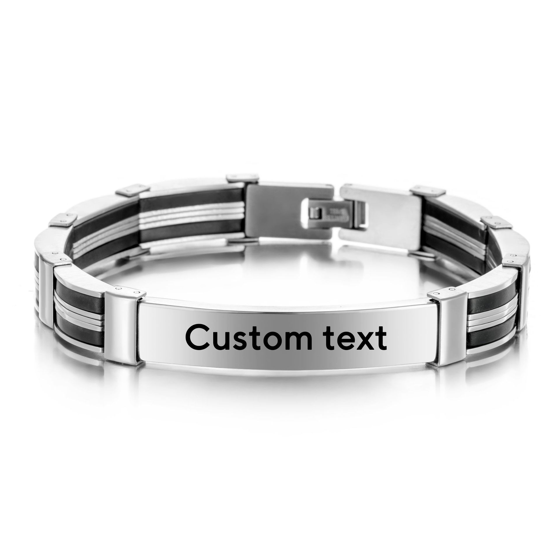 Punk Custom TEXT Name Men Stai - огляд і ціна Jewelry Watches For Men