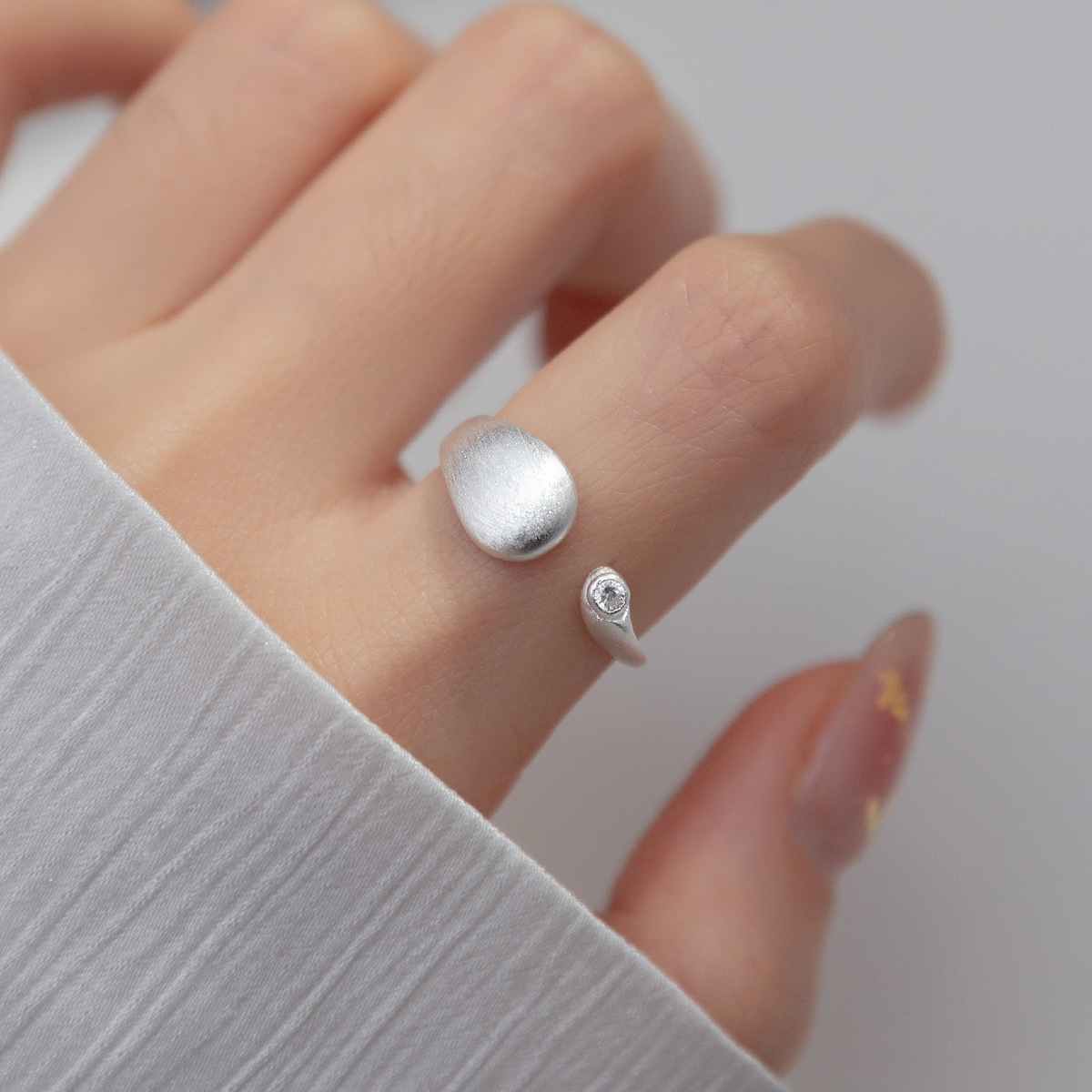 925 Sterling Silver Matte Fini - огляд і ціна Statement Cocktail Ring